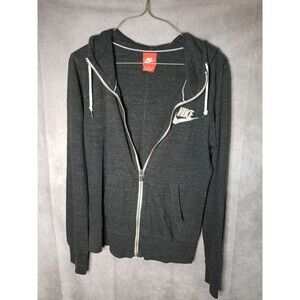 Nike Gray Full Zip Jacket Womens SZ Medium